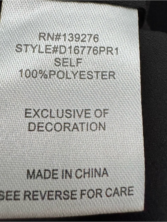 Daniel Rainn NWT Black Lace Trim Blouse Small V Neck Work Top - Picture 6 of 8